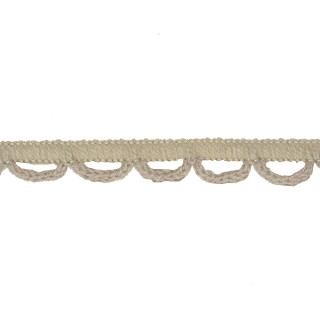 BUTTONHOLE BRAID TRIMMING 10MM - BEIGE