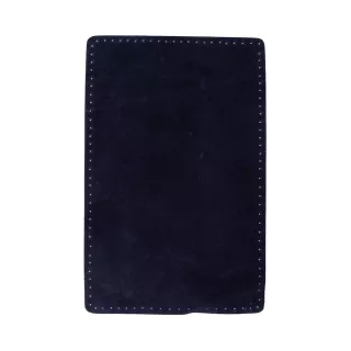 RECTANGULAR PATCHES SUADE LEATHER SEW-ON - BLUE