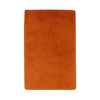 RECTANGULAR PATCHES SUADE LEATHER SEW-ON - ORANGE