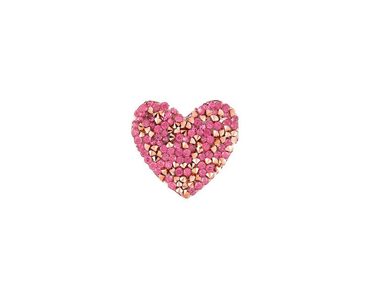 PATCH CUORE TERMOADESIVO 40X40MM - FUCSIA